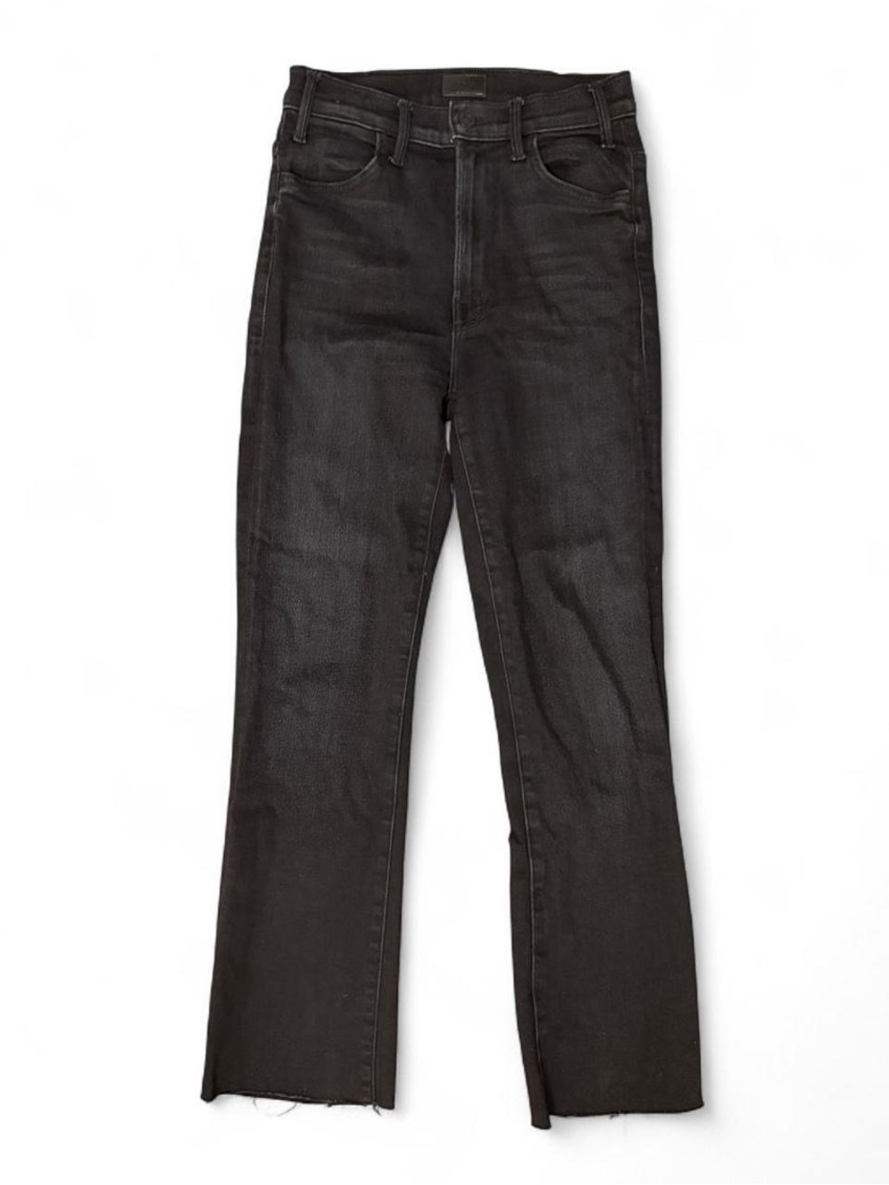MOTHER Black Denim Waistband Jeans